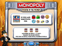 Monopoly Slot Payscreen