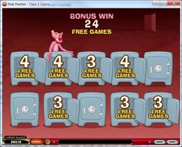 Pink Panther Crack the Safe Bonus