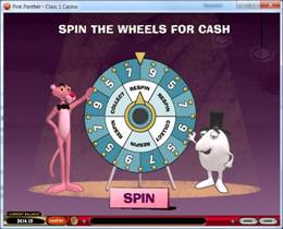 Pink Panther Wheel of Pink Bonus